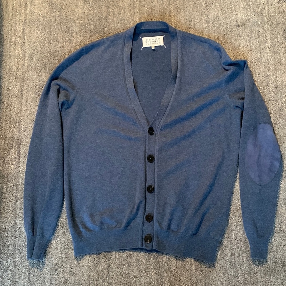 Maison Martin Margiela blue cardigan